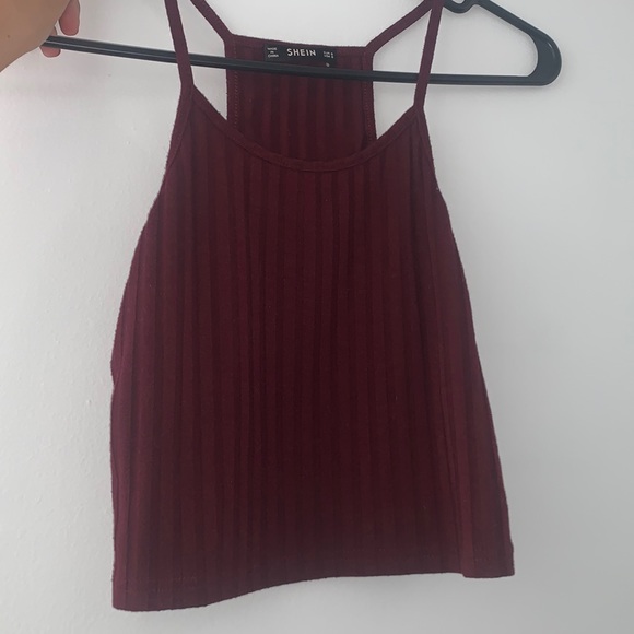 SHEIN Tops - SHEIN maroon small crop top
